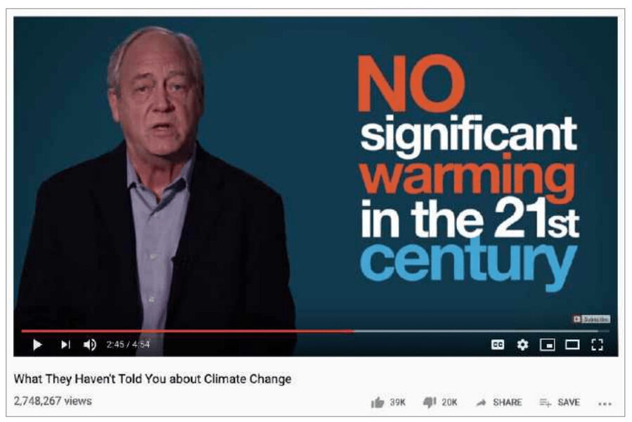Un informe señala a YouTube por desinformar sobre el cambio climático