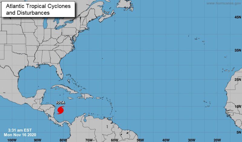 [16/11] El huracán Iota sube a categoría 2 mientras los expertos alertan de un aumento de las migraciones climáticas
