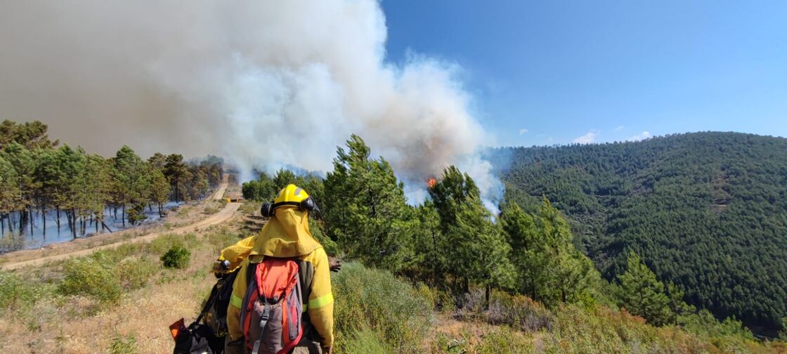 La evolución del incendio de Las Hurdes, entre las noticias de este viernes