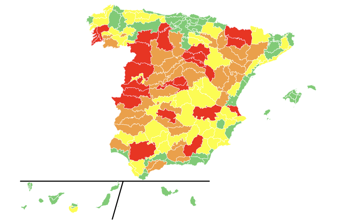 Segunda ola de calor con varias zonas en riesgo alto para la salud