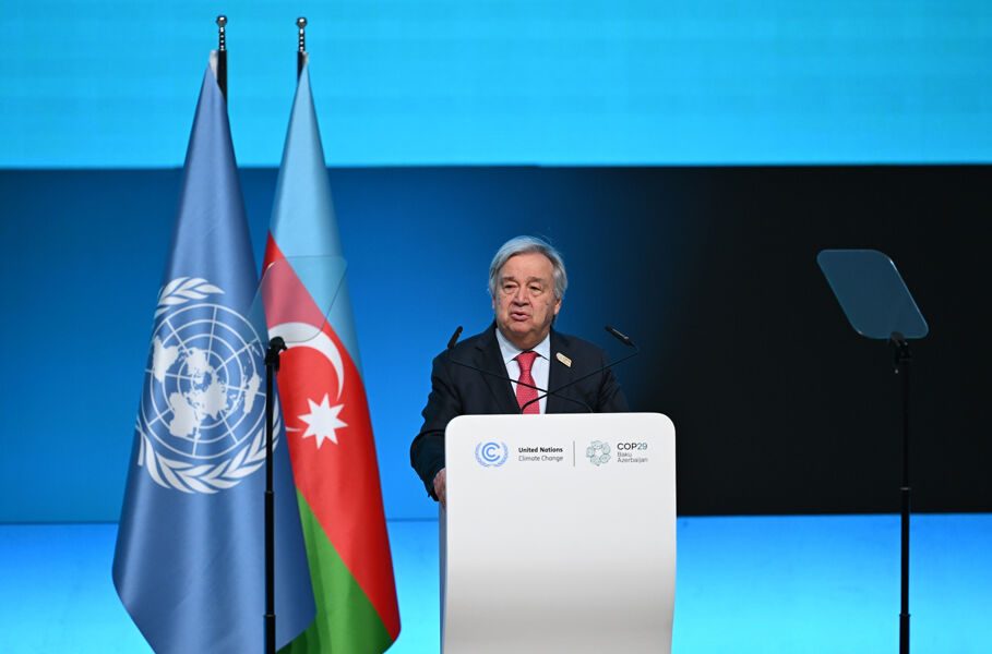 António Guterres, en la COP29: «Los ricos causan el problema, los pobres pagan el precio más alto»