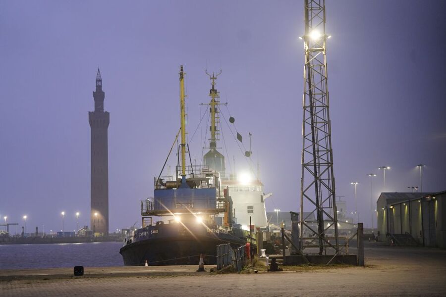 Choque entre un petrolero y un carguero en el Mar del Norte