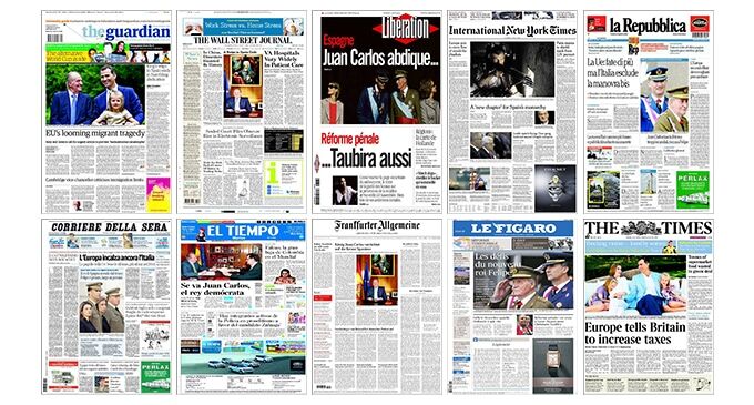 La Prensa Internacional Vincula La Abdicación Del Rey Con La Caída De ...