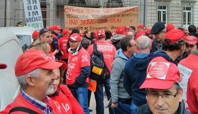 Victoria "histórica" de los trabajadores de Cocacola  La Marea