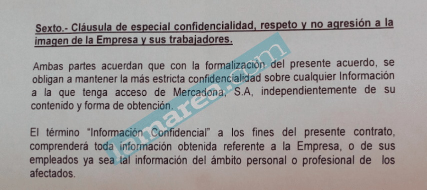 Mercadona impone silencio a trabajadores despedidos a cambio de su  indemnización 